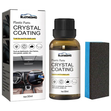 RAYHONG Crystal Coating Agent For Car, 30ML Long-lasting Liquid, Interior Car Plastics Parts Maintenance - Imported from UK